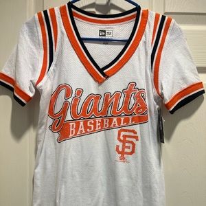 new era san francisco giants women shirt logo size small new with tags